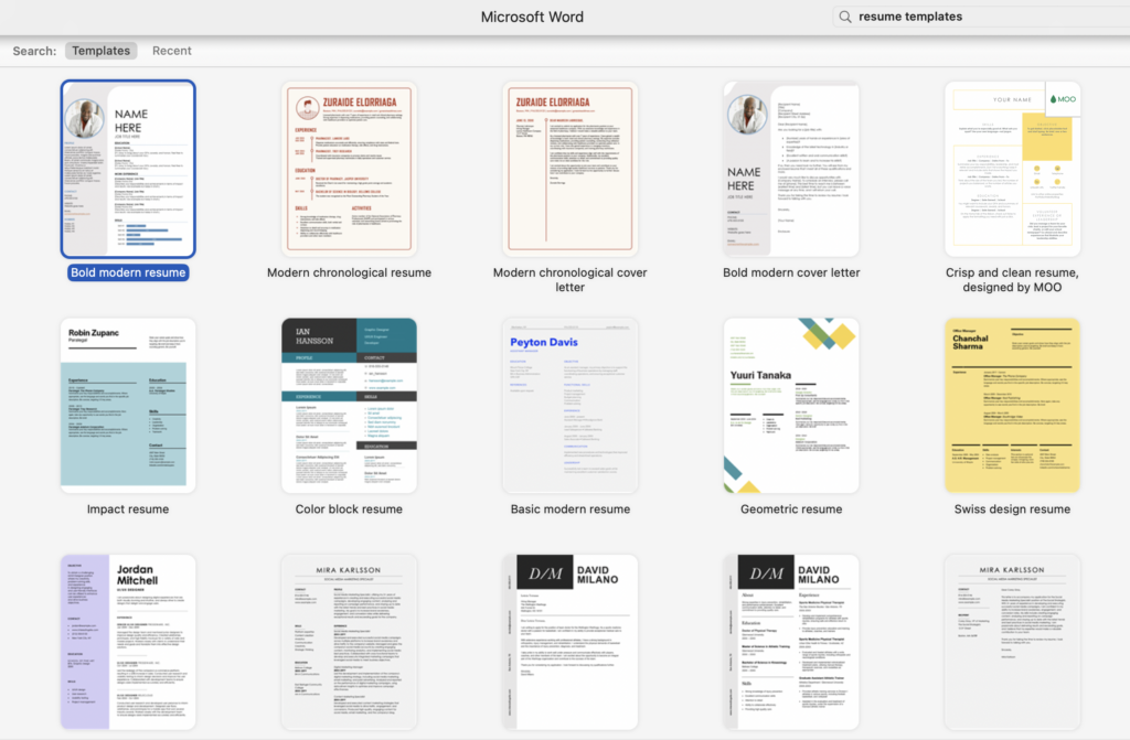 Microsoft Templates Resume Wizard Microsoft Templates Resume Wizard