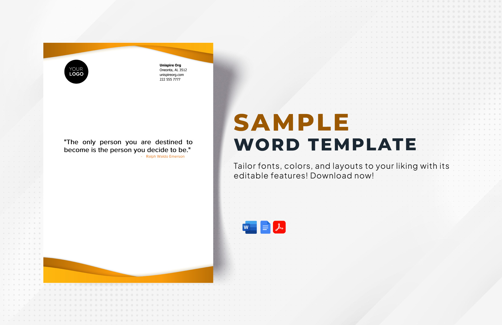 Black And White Ms Word Template - Free Printable Templates